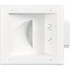 Cooper multimedia plate with surge-protected 15A duplex outlet and cable organizer, wiring device for electrical installations