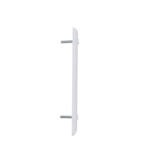 White Eaton standard size blank wallplate for wiring devices by Cooper, showing a smooth, clean surface for electrical outlet coverage.