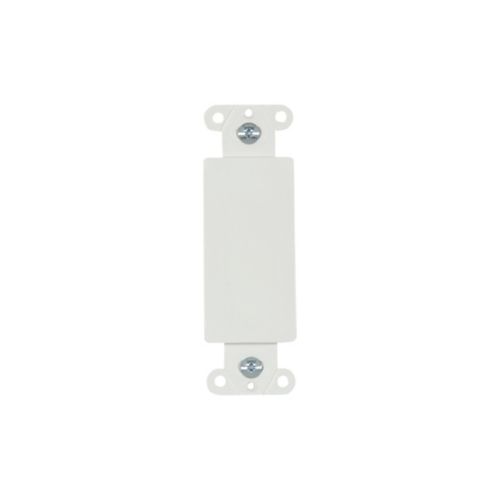 White Eaton Decora wallplate adapter by Cooper for wiring devices, showing a sleek, clean design suitable for modern electrical installations.