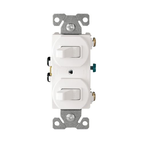 Eaton 15A Commercial Grade Combination Switch in White-120/277V