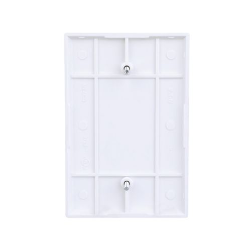 Cooper Eaton oversized white blank wallplate for wiring devices, made of durable plastic, designed for wall mounting.