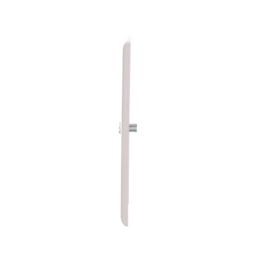 White Eaton oversized 2-gang duplex receptacle wallplate by Cooper, designed for wiring devices and easy installation.