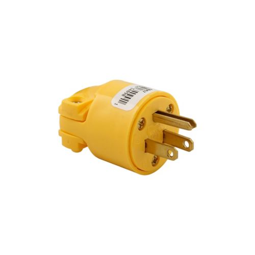 Cooper Eaton straight blade plug for wiring devices, #18-12 AWG, 15A, 125V, two-pole, three-wire electrical connector with prongs