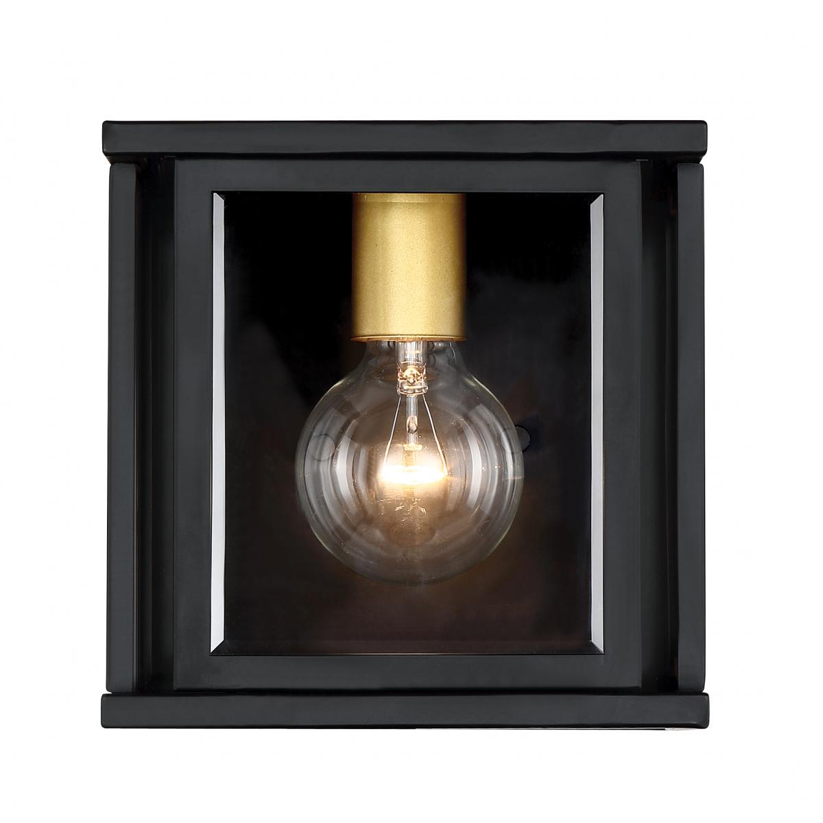 Payne - 1 Light Wall Sconce with Clear Beveled Glass - Midnight Bronze Finish - Green Lighting Wholesale, INC