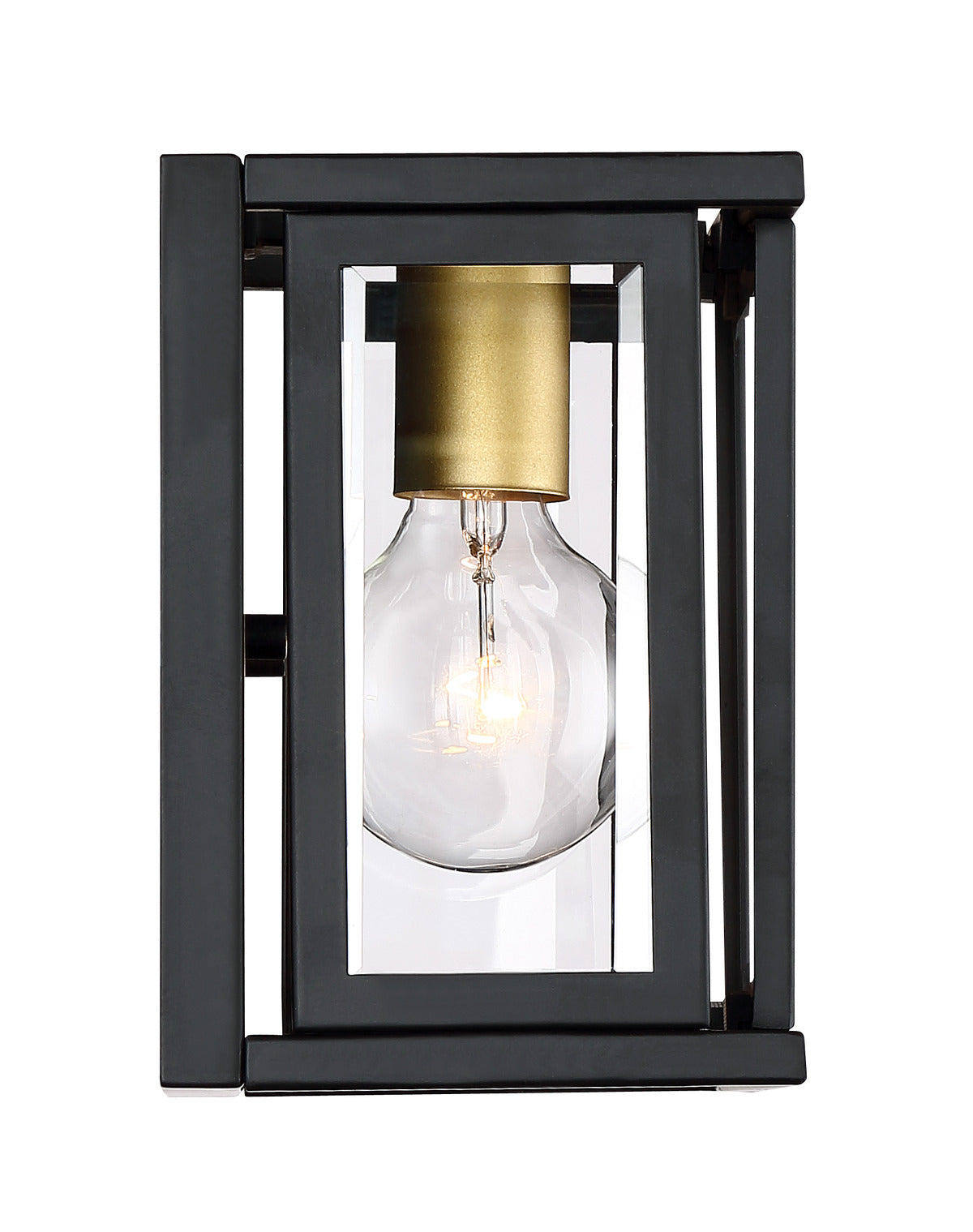 Payne - 1 Light Wall Sconce with Clear Beveled Glass - Midnight Bronze Finish - Green Lighting Wholesale, INC