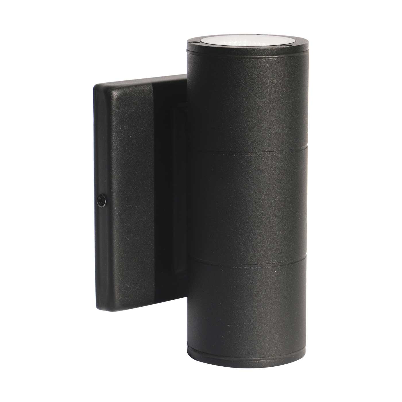 Black LED up and down sconce fixture by Satco, exterior wall lighting, 10W, suitable for 120/277V outdoor illumination.