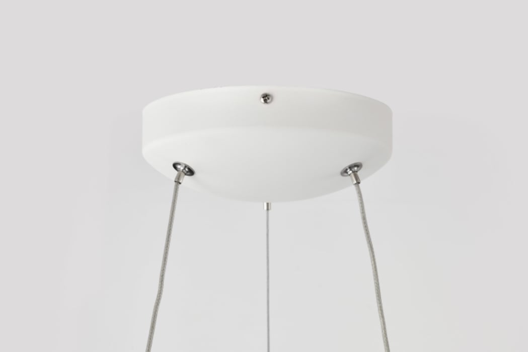 Satco LED 30W white orbit hollow circle pendant light with CCT selectable, 25.5-inch diameter, modern lighting fixture