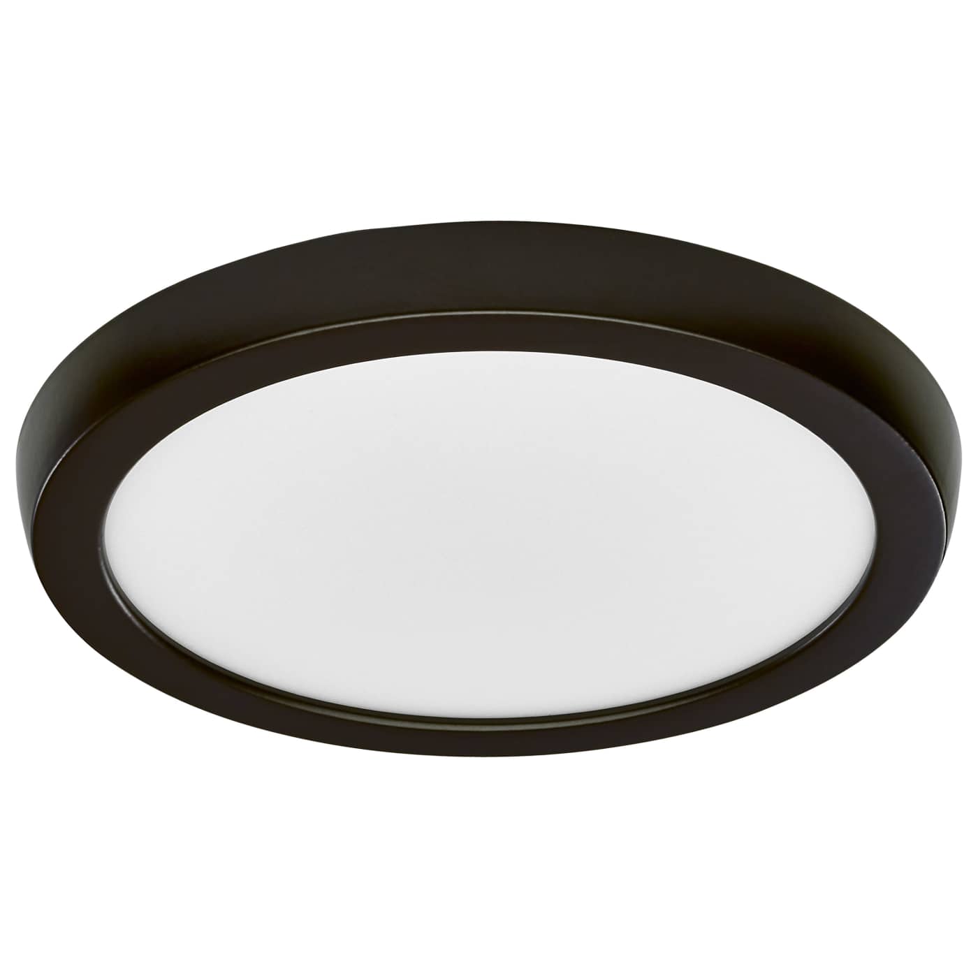 Satco LED 7-inch bronze surface mount ceiling fixture with adjustable CCT settings, ideal for modern indoor lighting.