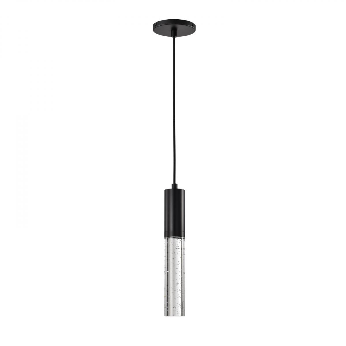 RGB Lacey 2 Inch LED Mini Pendant; Matte Black