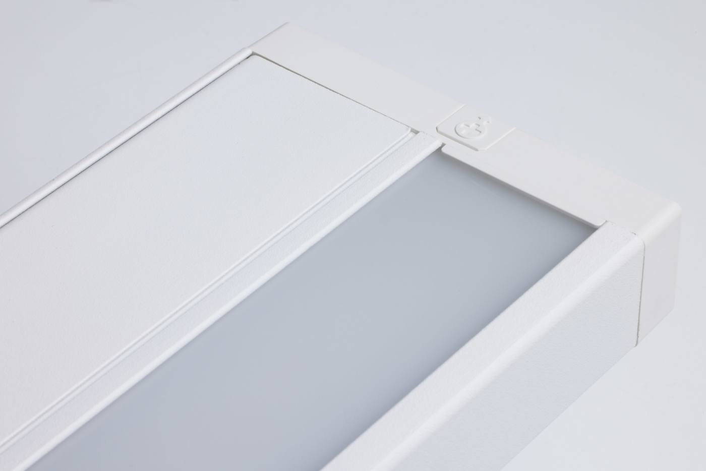 Satco 11-inch LED under cabinet light with RGB and tunable white, white finish, ideal for kitchen or workspace lighting.