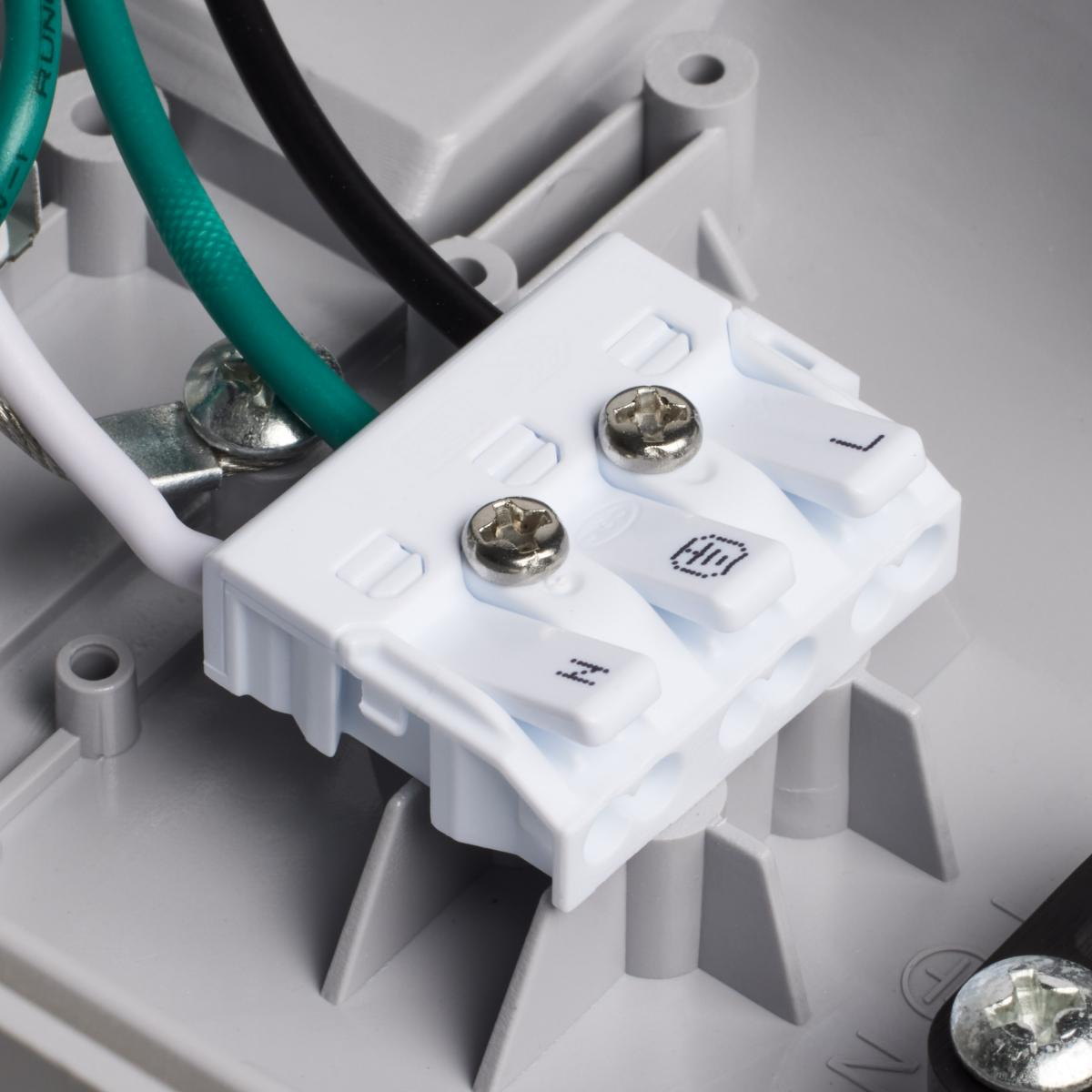 4 Foot; Vapor Proof Linear Fixture; CCT & Wattage Selectable; IP65 and IK08 Rated; 0-10V Dimming; 120V-347V - Green Lighting Wholesale