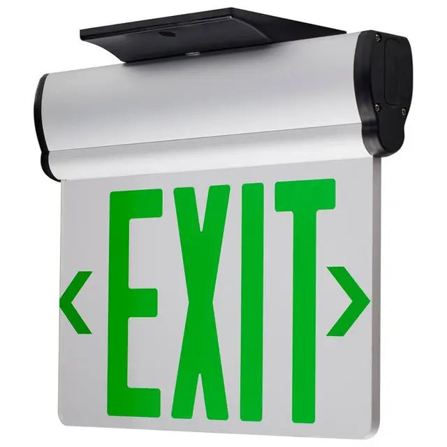 Single Face Green (Clear) EdgeLit LED Exit Sign