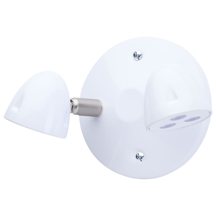 Remote Emergency Light; Chicago Approved; White Housing; Dual Head; 6 Vdc 3.0 W - Satco