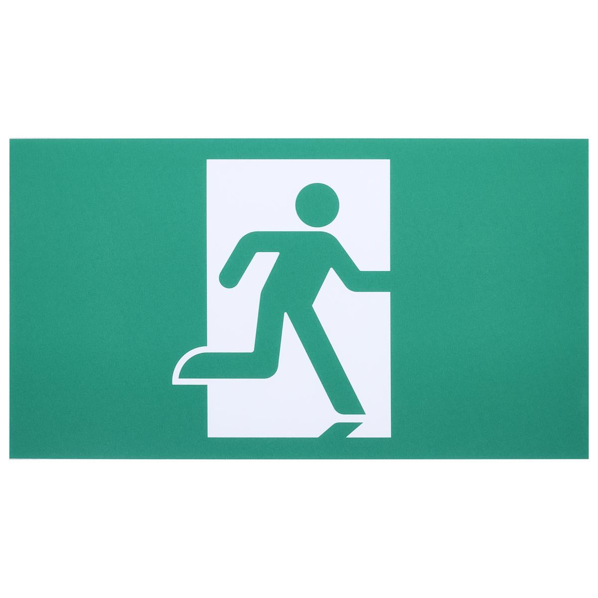 Wet Location Running Man Green Exit Sign
