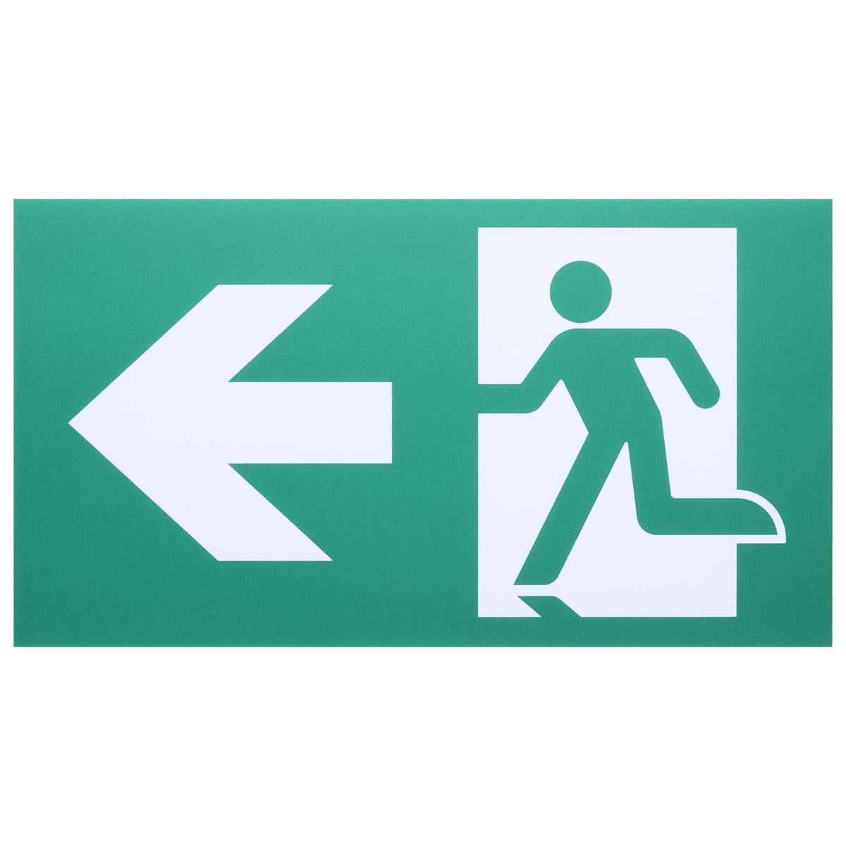 Wet Location Running Man Green Combo Exit Sign