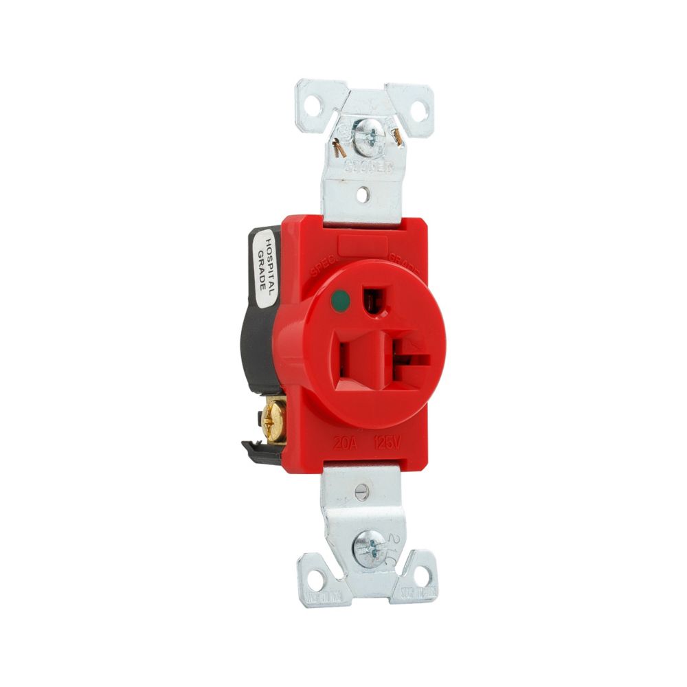 Eaton Extra Heavy-Duty Hospital Grade 20 AMP Single