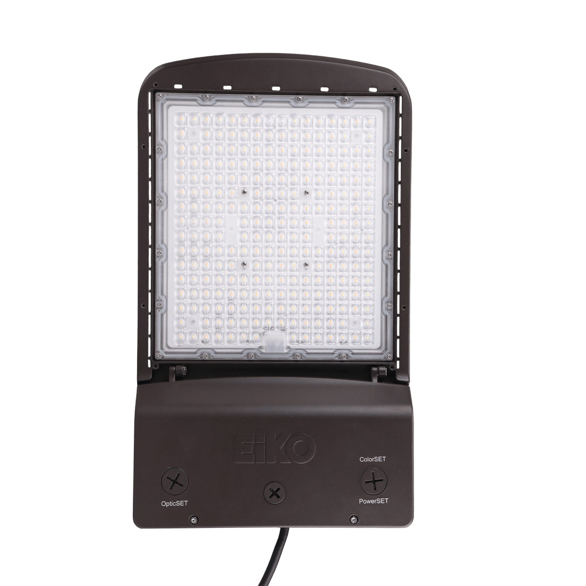 Led AAL Area Light Wattage 90/120/150W, Optic T3/T4/T5, CCT 30/40/50K, 277-480V, 0-10V DIM - Eiko