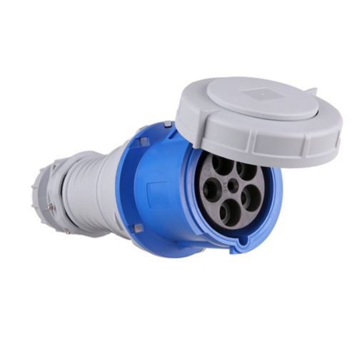 Cooper Eaton IP69K rated pin and sleeve connector with four poles, 100/125A, 120/208V wiring device for industrial use