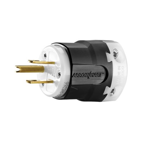 Eaton Arrow Hart Ultra Grip 15A Straight Blade Plug, #18 - #12 AWG, Industrial, 125V