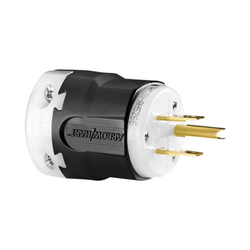 Eaton Arrow Hart Ultra Grip 15A Straight Blade Plug, #18 - #12 AWG, Industrial, 125V