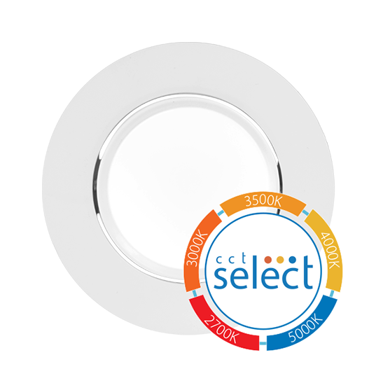 4 in. White Gimbal LED Recessed Downlight, CCT