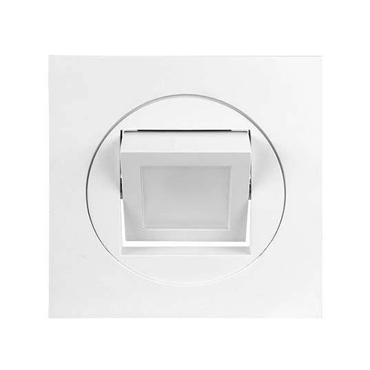 Square 4” Multi-Adjustable Gimbal Recessed LED Downlight