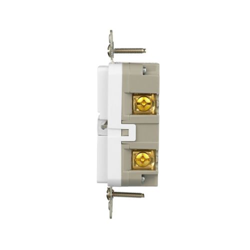 Eaton Self-Test GFCI outlet in white, 20A, 125V, slim design, for wiring devices by Cooper.