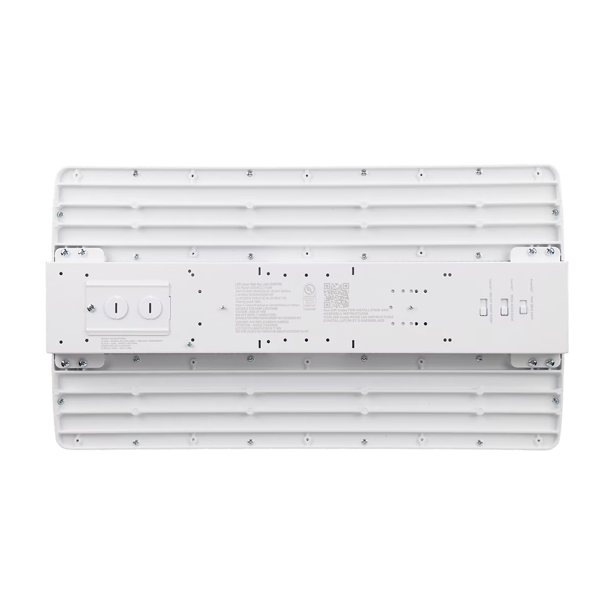 LED Linear High Bay, Power 240/210/180W, Optic and Color Select 120/277V