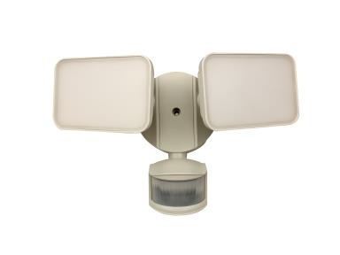 LED Motion Sensor 2 Head Security Light in White