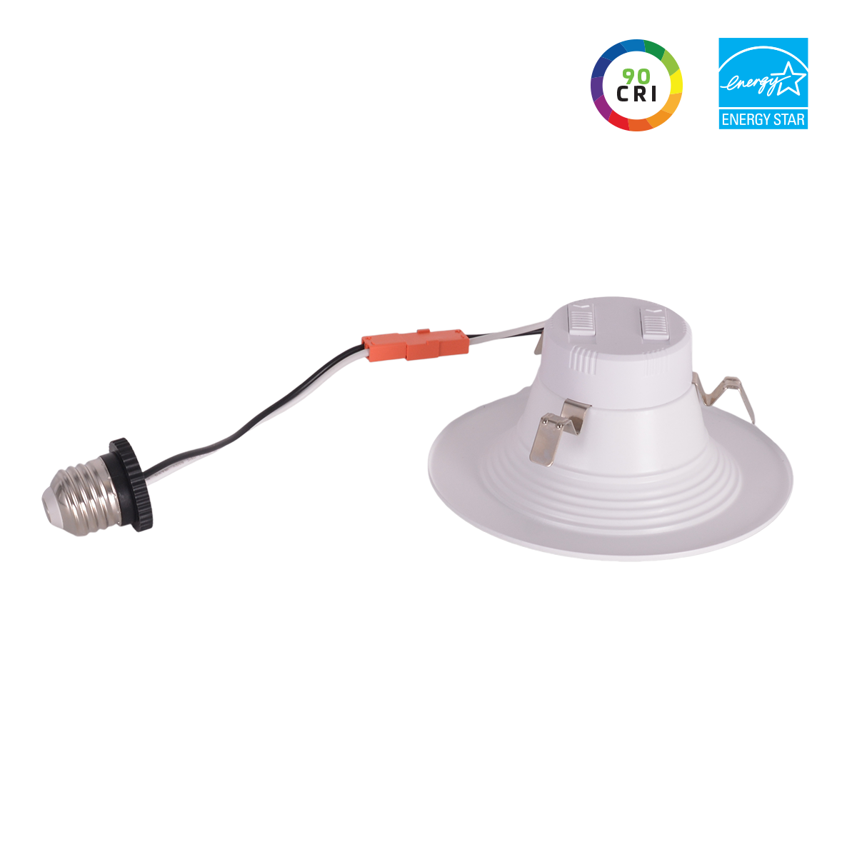 4IN, Downlight Retrofit, Wattage 12/9.5/7.3W, 90CRI, CCT 27/30/35/40/50K, 120V, Triac Dim, White