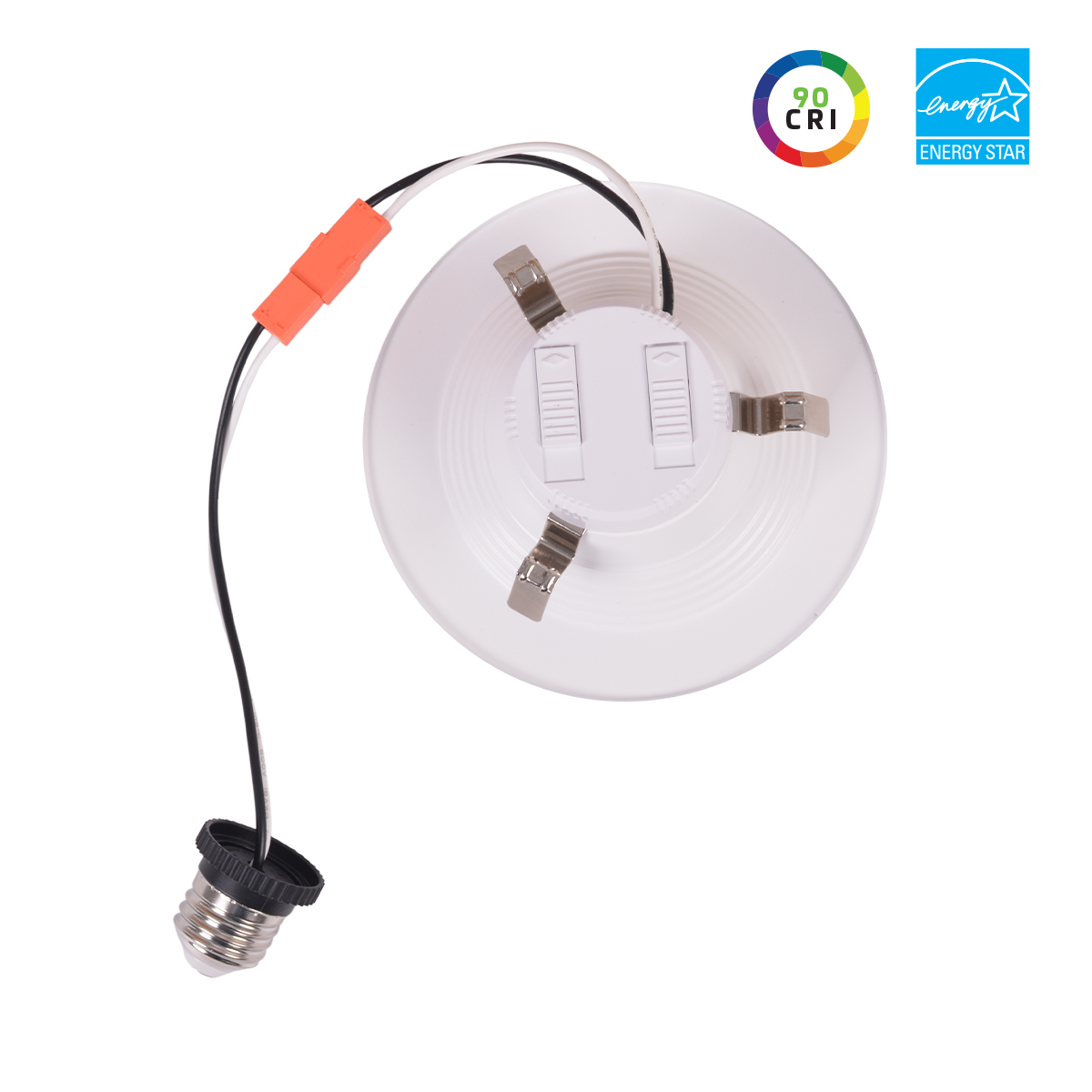 4IN, Downlight Retrofit, Wattage 12/9.5/7.3W, 90CRI, CCT 27/30/35/40/50K, 120V, Triac Dim, White