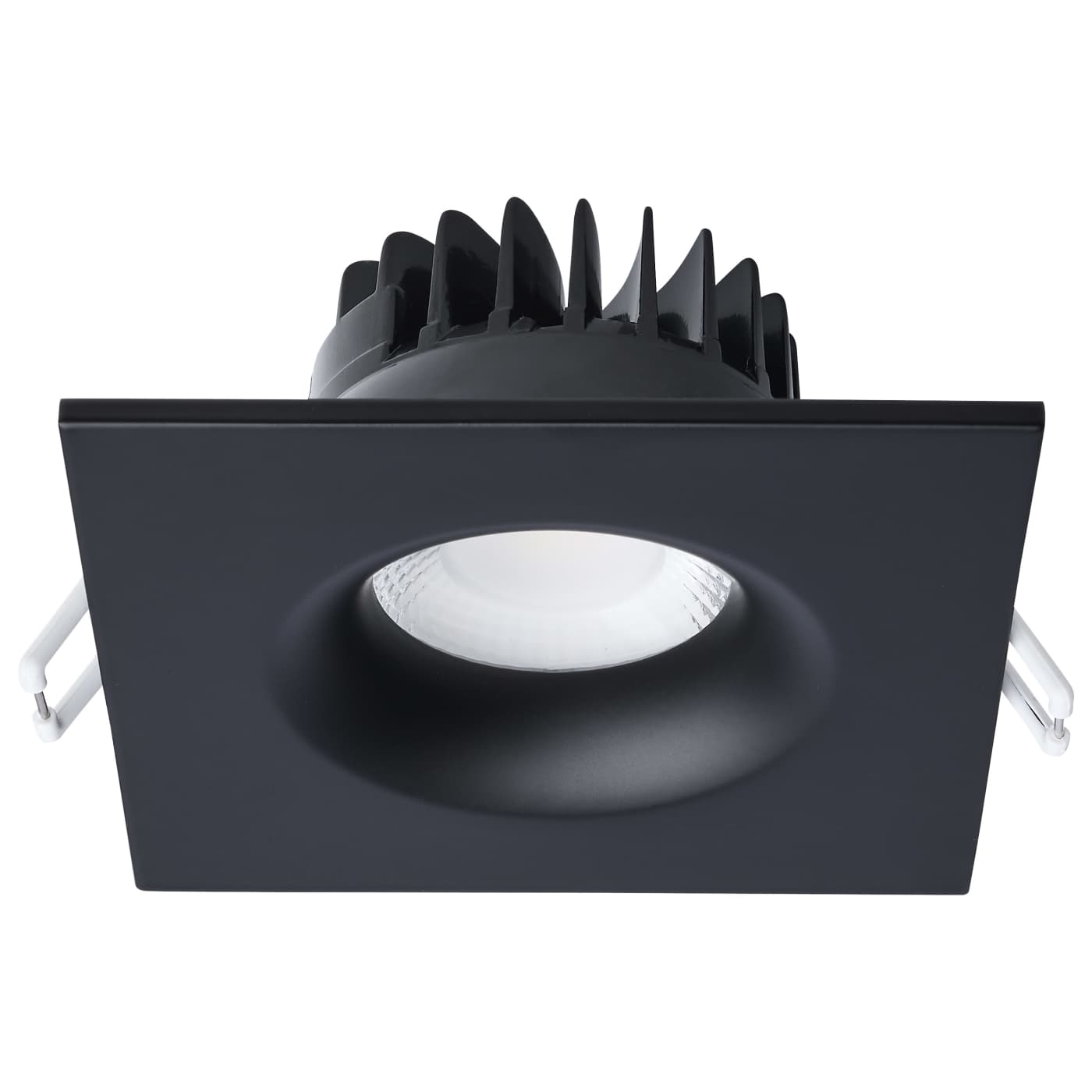 Black 4 Inch Square 10 Watt LED Canless Downlight
