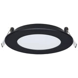 LED 4 Inch Black 8 Watt Canless Downlight