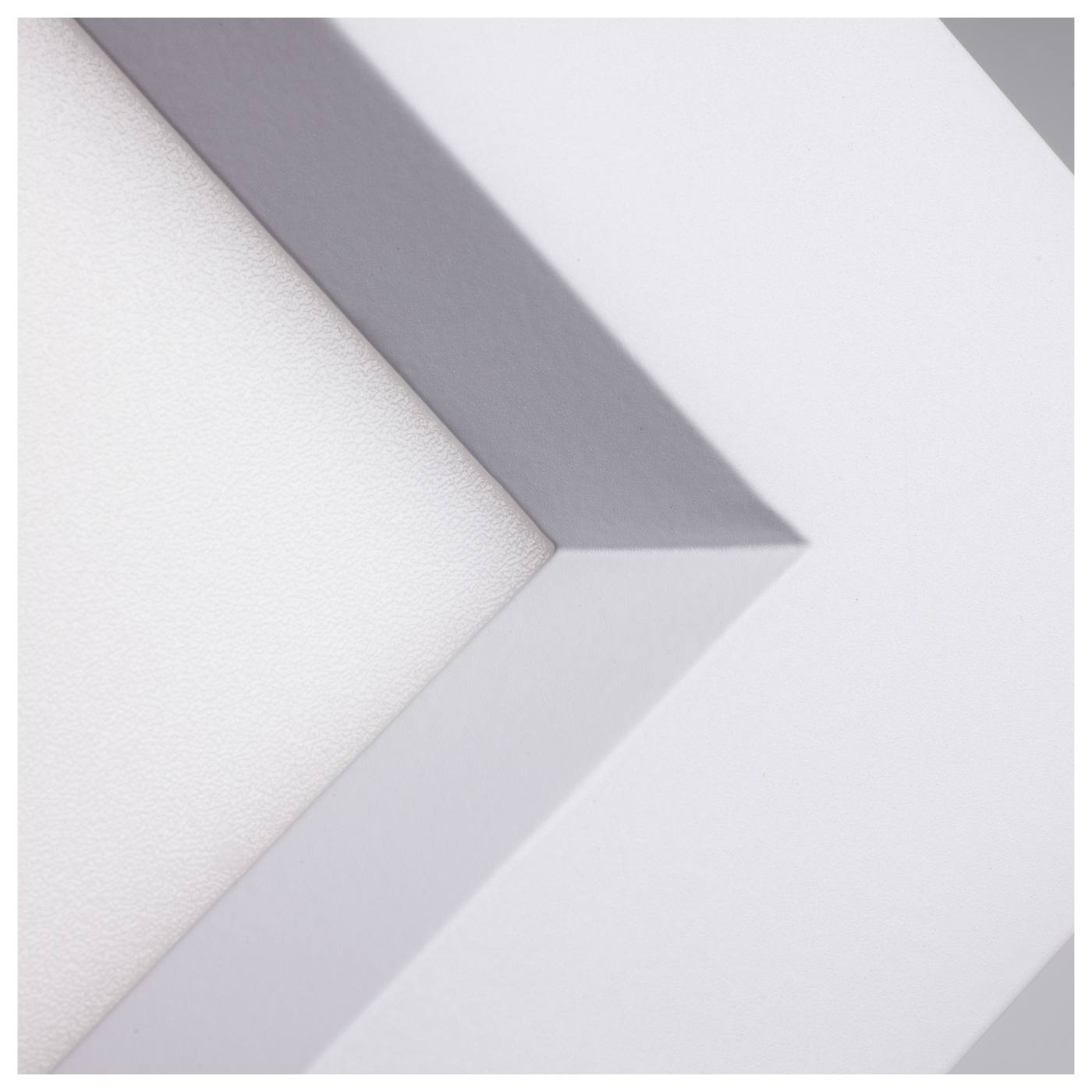 Satco LED 4-inch square canless downlight with smooth baffle, 9W, CCT adjustable, ideal for modern ceiling lighting.