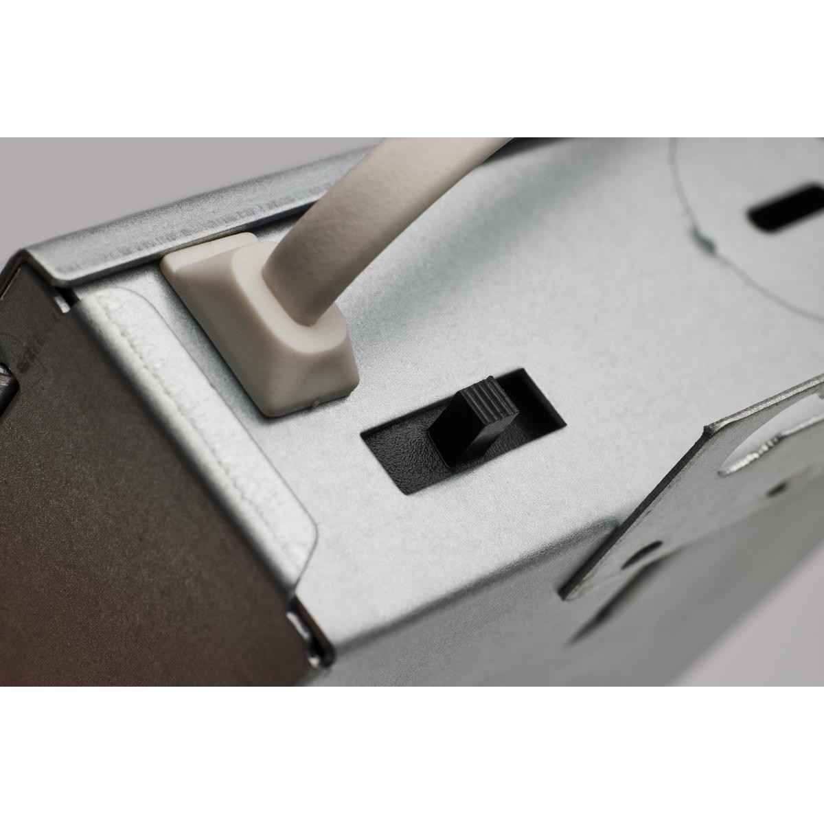 Fire Rated; 6 Inch Direct Wire Directional Downlight; Round Shape; White Finish; CCT Selectable - Green Lighting Wholesale, INC