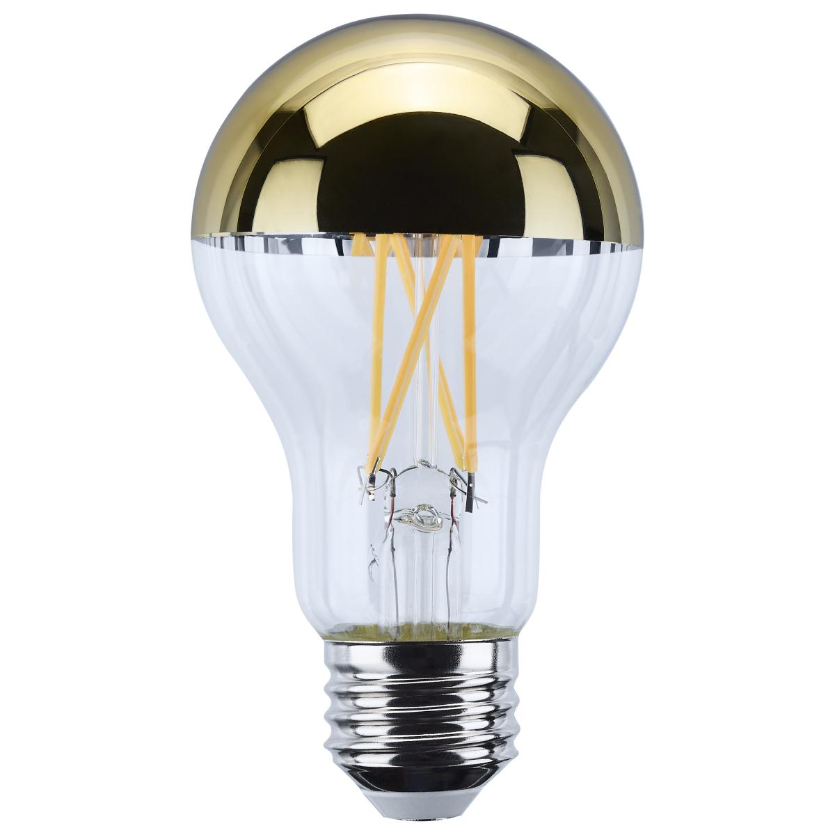 LED Gold Bowl 8 Watt A19 LED; Medium Base; 2700K