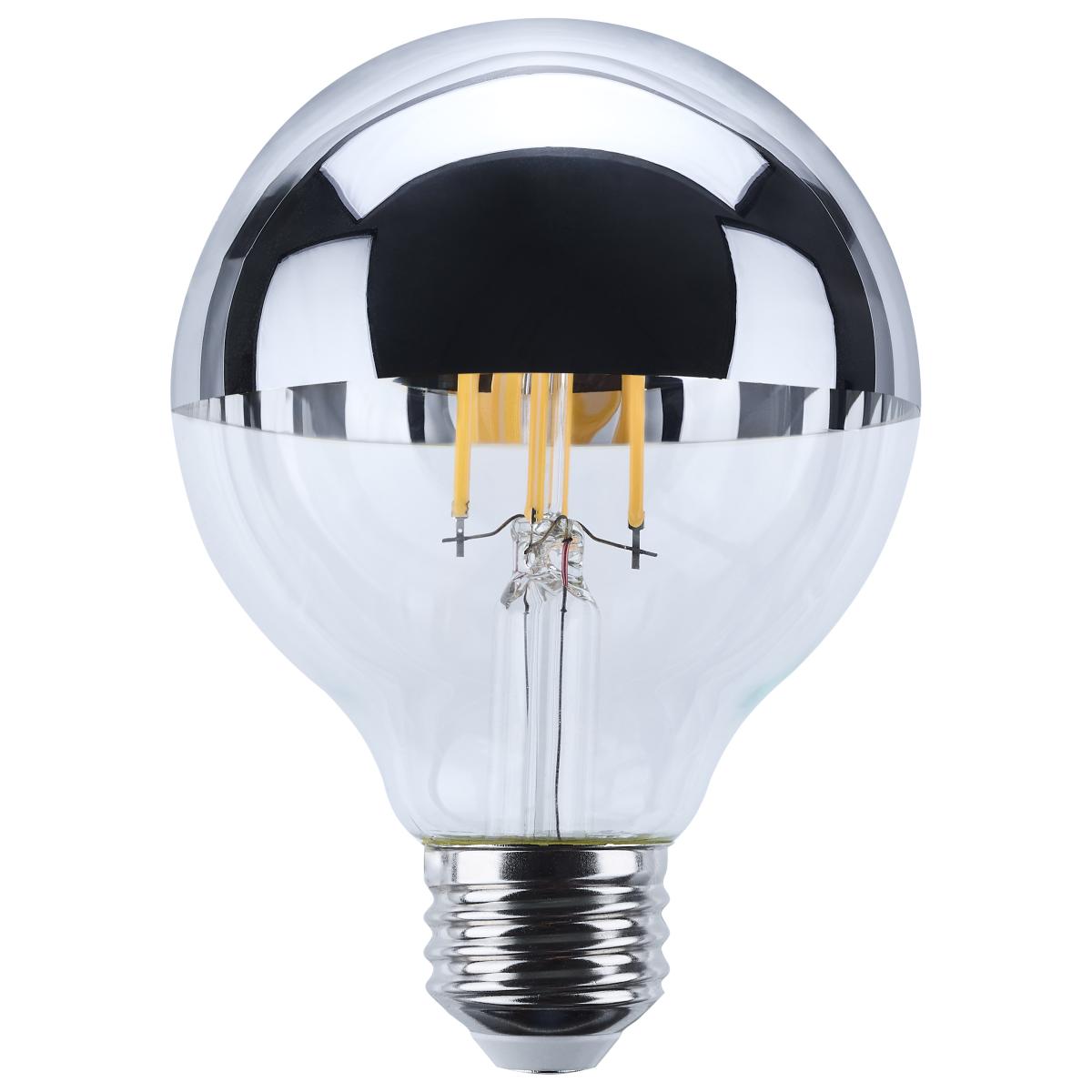 LED Silver Bowl 5.5 Watt G25; Medium Base; 2700K