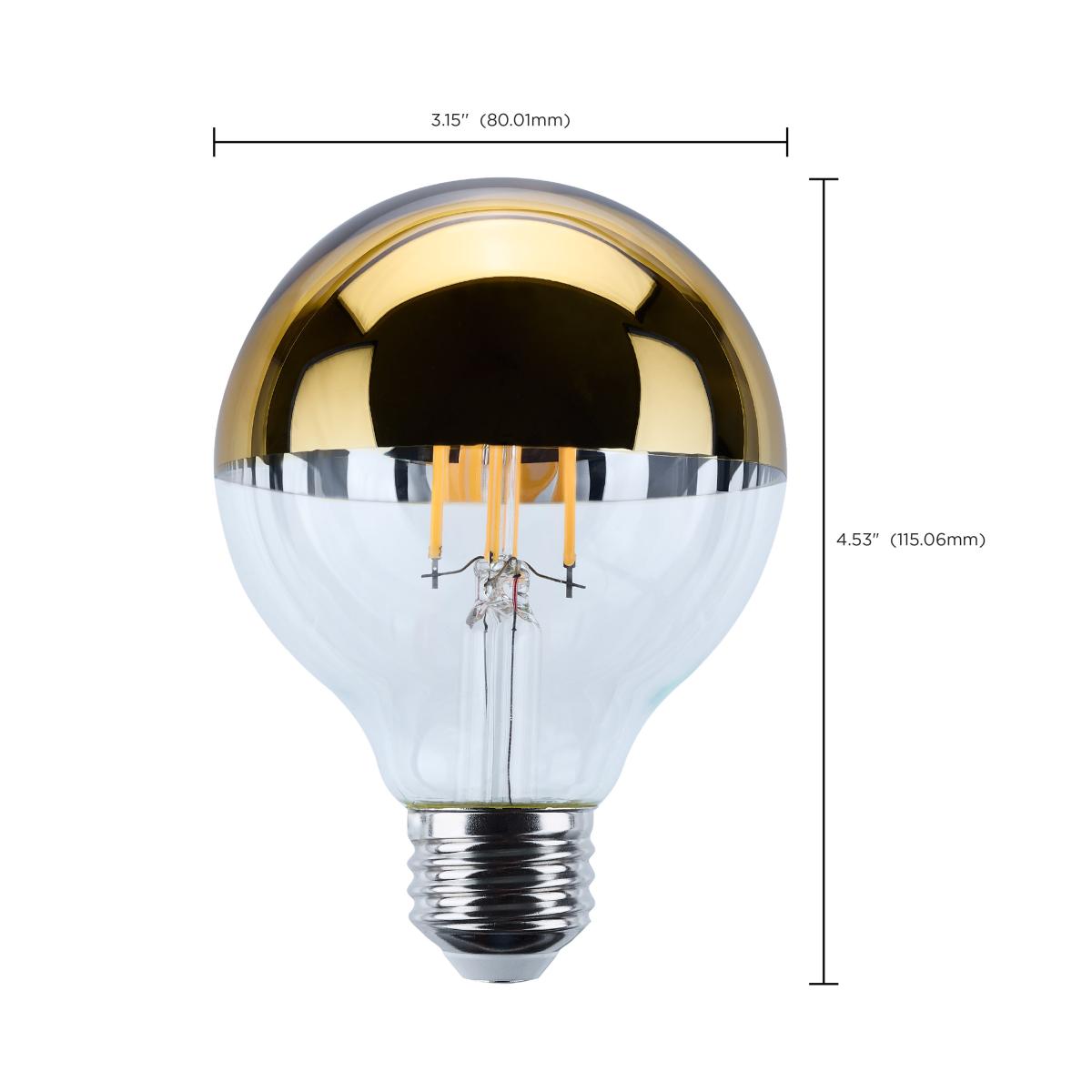 LED Gold Bowl 5.5 Watt G25; Medium Base; 2700K