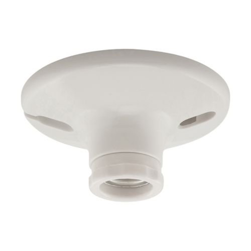 Eaton Keyless Lamp Holder- 2 Piece, 250V, 660W in White- Medium Base
