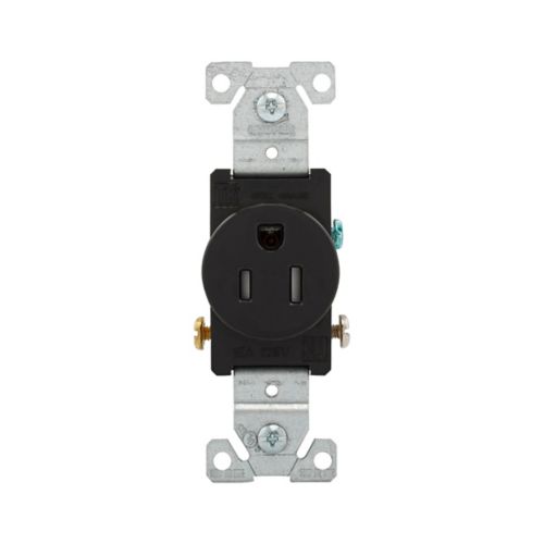 Eaton Commercial Specification Grade Black 15 AMP Single