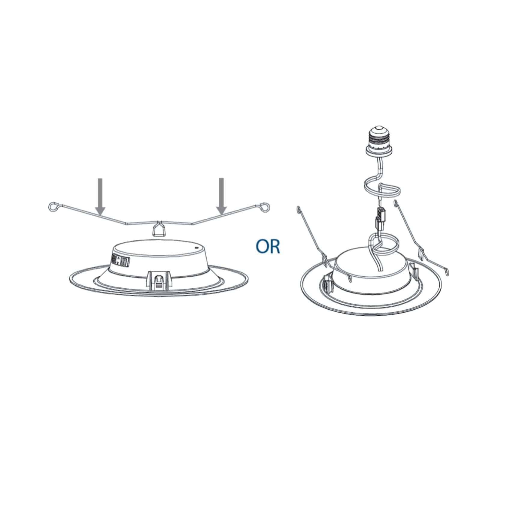 5″ / 6″ LED Recessed Ceiling Light Trim Kit, Color Selectable - Green Lighting Wholesale