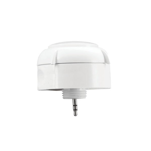 Bluetooth Mesh Plug-in PIR sensor controller by Earthtronics for LED highbay lighting, with wiring device design and motion detection.