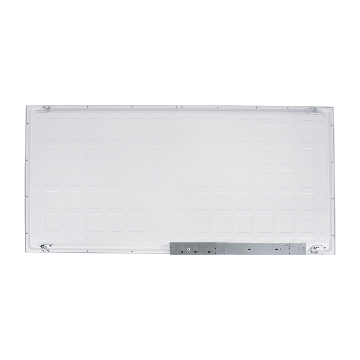 Eiko 2x4 backlit LED panel ceiling fixture with PowerSet 50/40/30W, 3500-5000K, 120-277V, 0-10V dimming, modern design