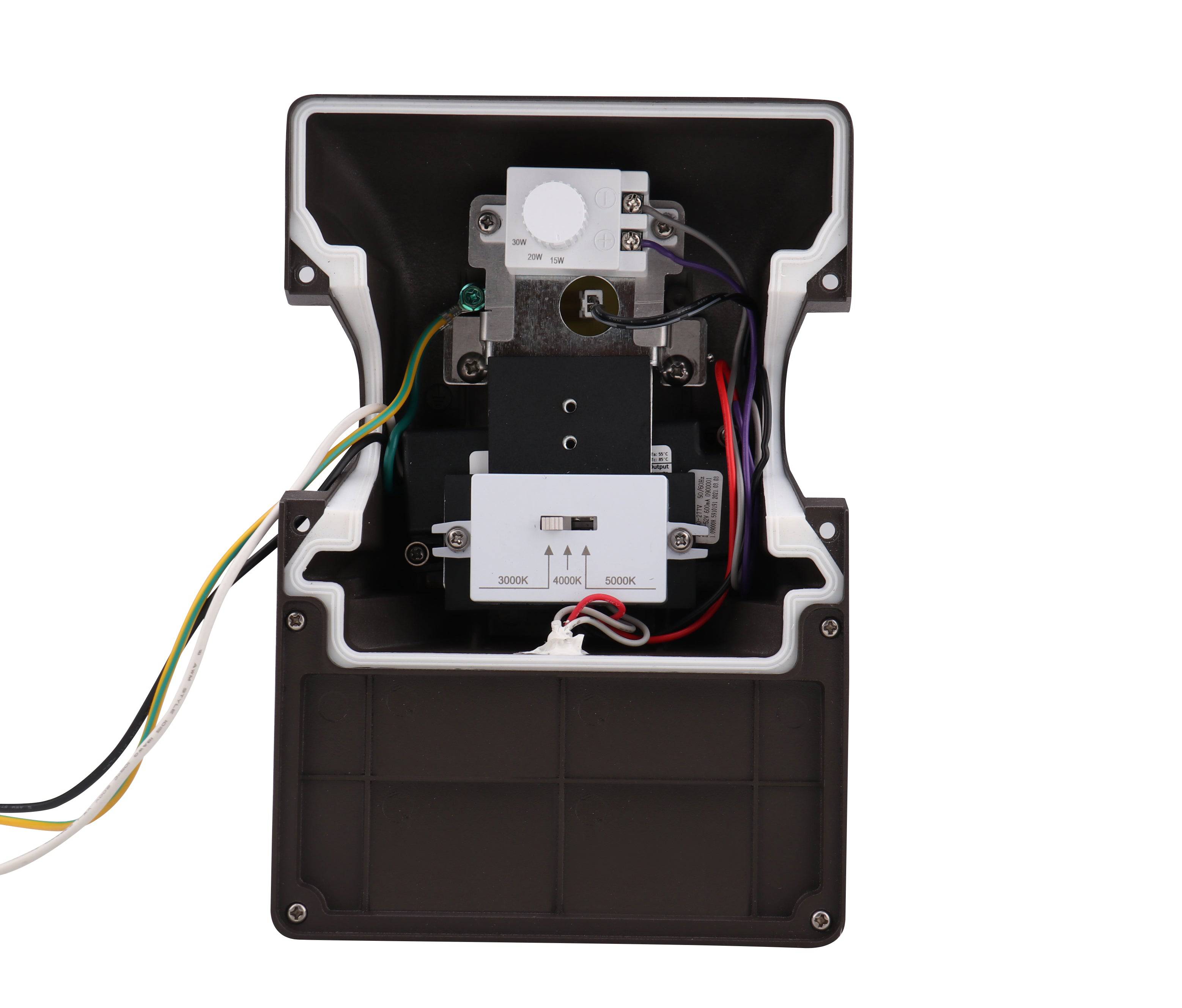 LED Mini Wall Pack, 30/20/15W, 3000/4000/5000K, 100-277V, Photocell - Green Lighting Wholesale