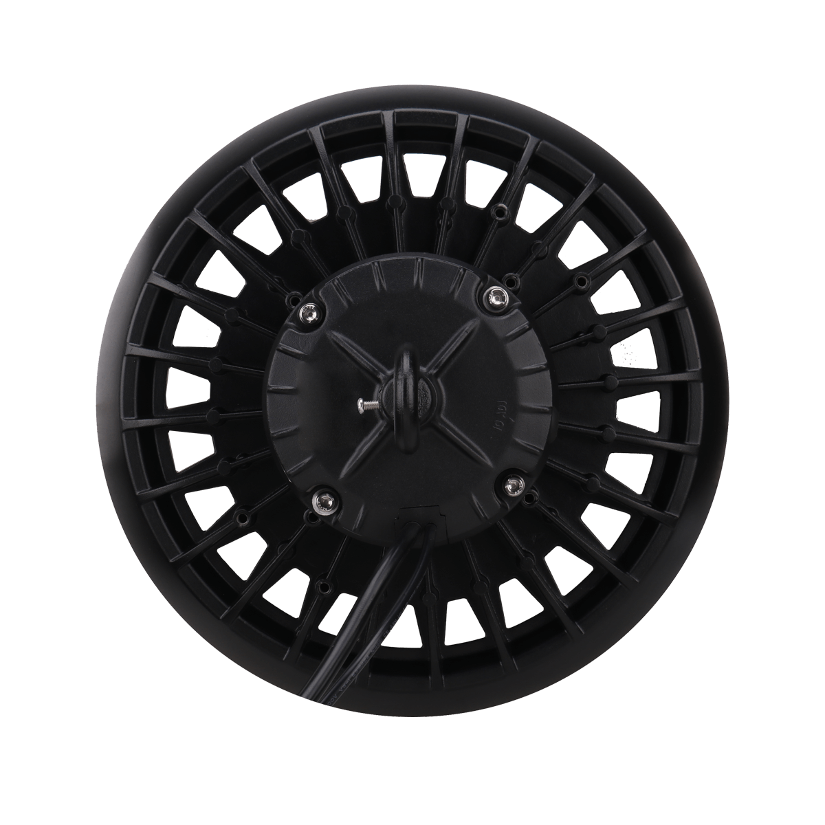 LED Round High Bay, 200W, 5000K, 120-277V, 0-10V Dimming, Black - Green Lighting Wholesale