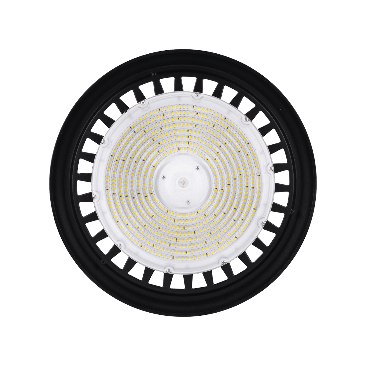 LED Round High Bay, 300W, 5000K, 120-277V, 0-10V Dimming, Black - Green Lighting Wholesale, INC