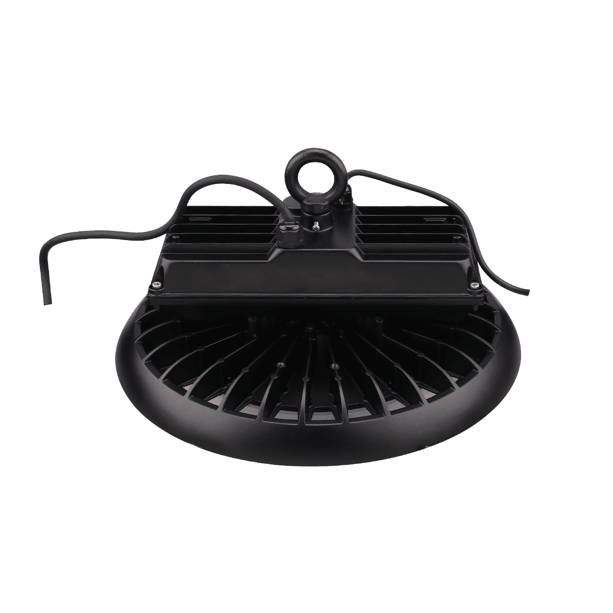 LED Round High Bay, 300W, 5000K, 120-277V, 0-10V Dimming, Black - Green Lighting Wholesale, INC