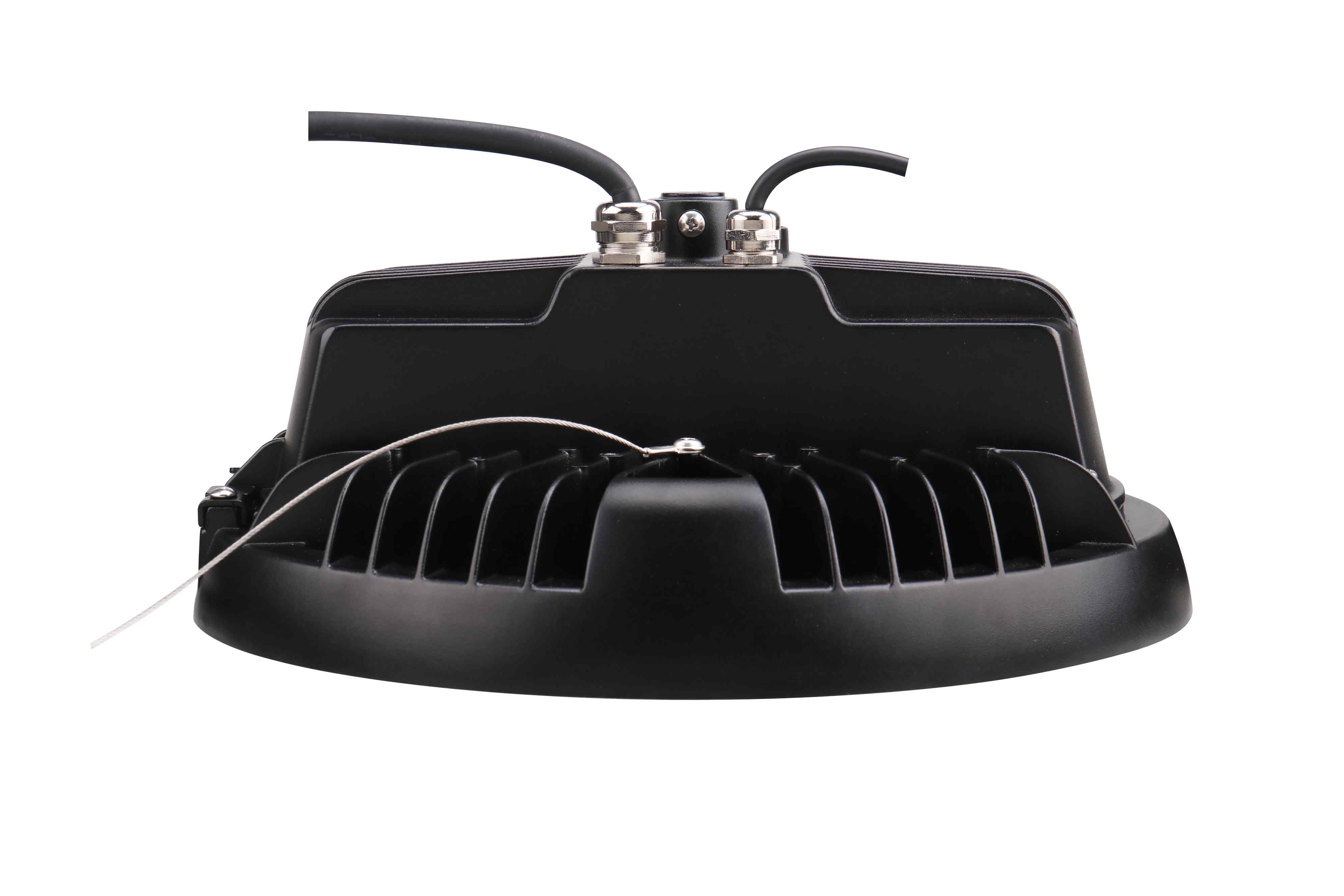 LED Round High Bay, PowerSet 150/130/100/80W, 4000K, 277-480V, Dimming, Black - Green Lighting Wholesale