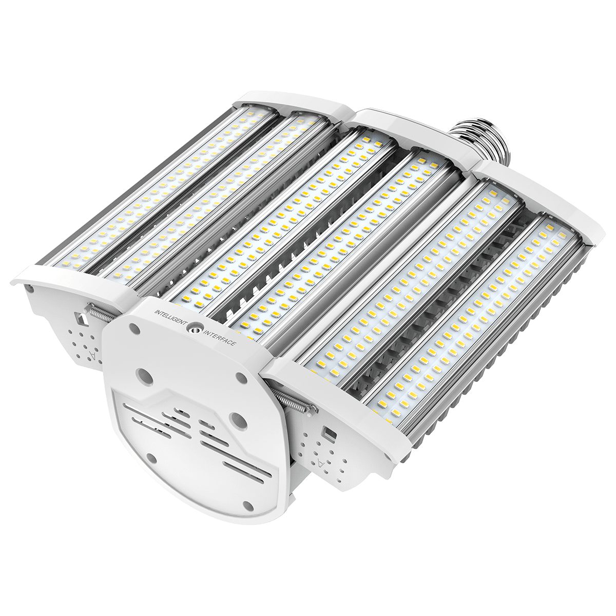 Eiko LED HID area light bulb replacement, 110W, 16,500 lumens, 5000K color, EX39 base, suitable for 120-277V lighting.