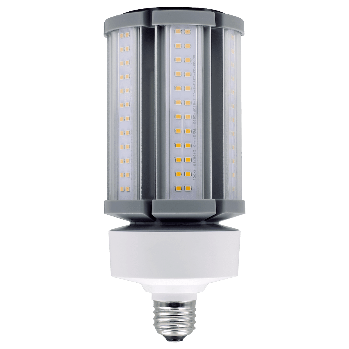Eiko LED HID replacement bulb, 45W, 6,100 lumens, 3000K warm white, non-dimmable E26 universal base for indoor/outdoor use.